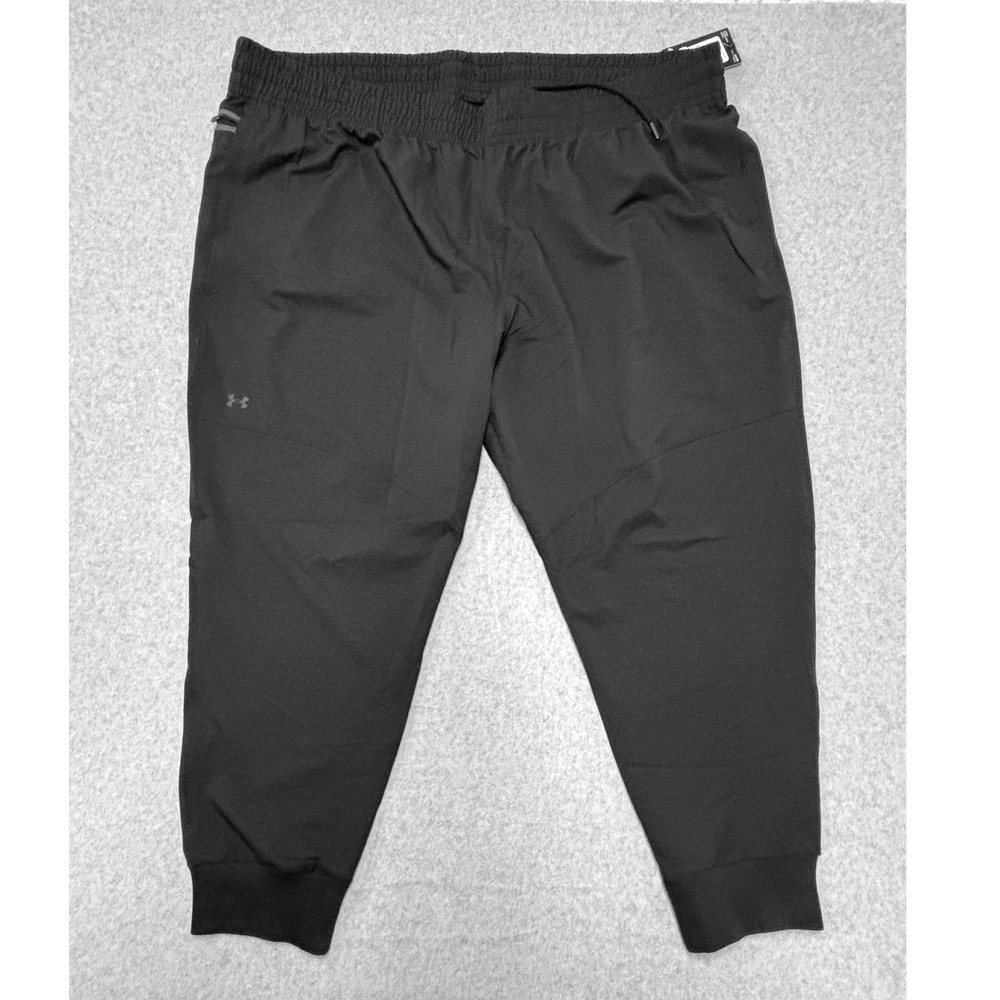 Under Armour Womens Sportswear Woven Jogger Pants Black Loose Fit 1387404 3X